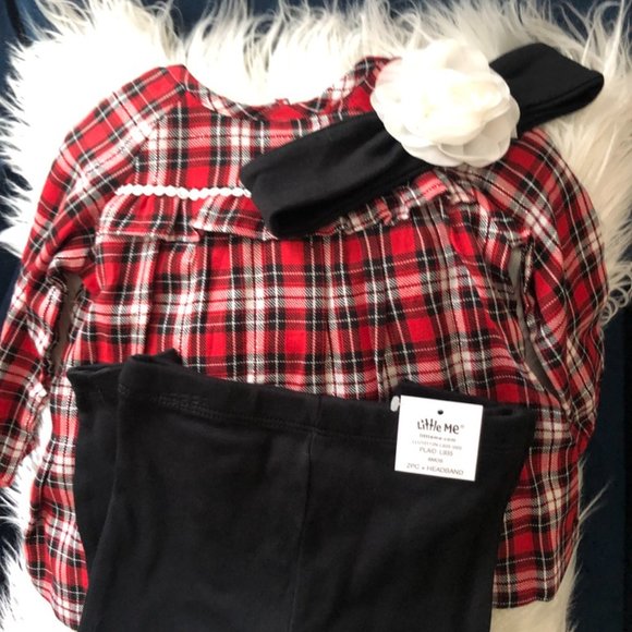 *2xHP* NWT! Little Me Baby Girl 3 Piece Set ~ 6M - Picture 8 of 11